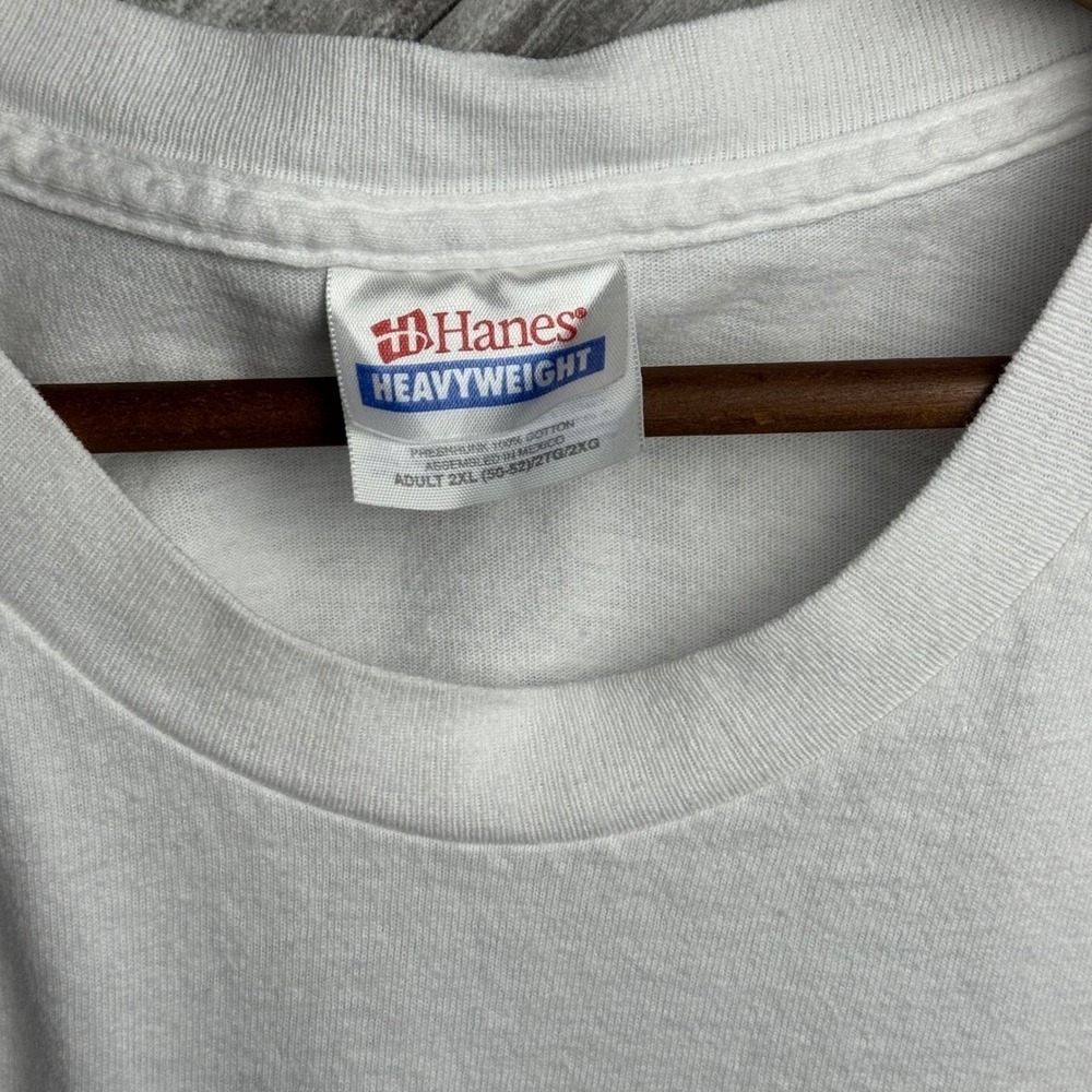 Vintage Hanes Heavyweight Marlin Sailfish Mexico Fishing T-Shirt Mens 2XL White - Picture 4 of 7